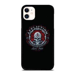 AFFLICTION SKULL ROSE iPhone 11 Case Cover