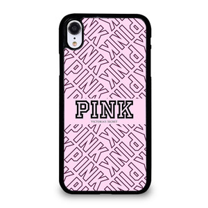 VICTORIA'S SECRET PINK LOGO PATTERN iPhone XR Case Cover