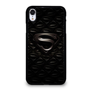 SUPERMAN BLACK LOGO iPhone XR Case Cover