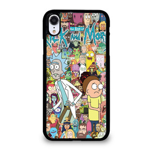 RICK AND MORTY CHHARACTER iPhone XR Case Cover