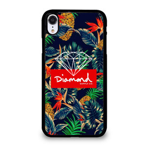 DIAMOND SUPPLY CO FLORAL LOGO iPhone XR Case Cover