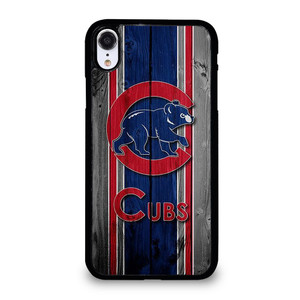 CHICAGO CUBS WOODEN LOGO iPhone XR Case Cover
