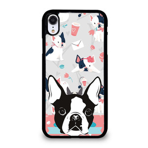 BOSTON TERRIER DOG 3 iPhone XR Case Cover