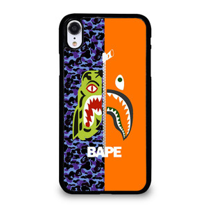 BAPE CAMO SHARK ZIPPER iPhone XR Case Cover