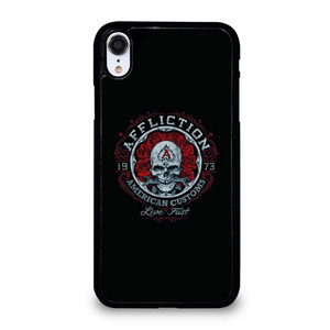 AFFLICTION SKULL ROSE iPhone XR Case Cover