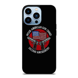 SECOND AMENDMENT AMERICAN GUN LOGO iPhone 13 Pro Max Case Cover