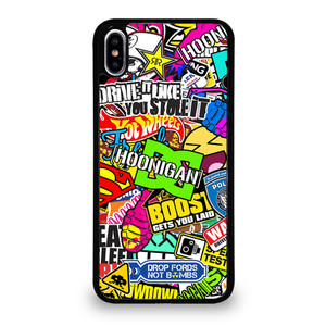 STICKER BOMB DC HOONIGAN iPhone XS Max Case Cover STICKER BOMB DC HOONIGAN iPhone XS Max Case Cover