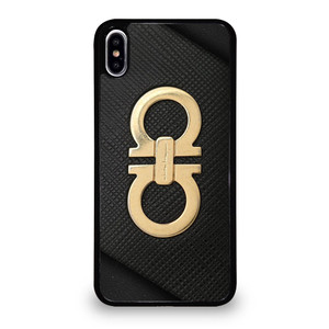 SALVATORE FERRAGAMO GOLD LOGO iPhone XS Max Case Cover SALVATORE FERRAGAMO GOLD LOGO iPhone XS Max Case Cover