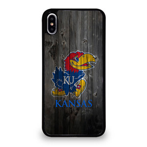 KANSAS JAYHAWKS WOODEN LOGO iPhone XS Max Case Cover