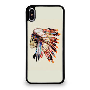 INDIAN FEATHER SKULL 2 iPhone XS Max Case Cover
