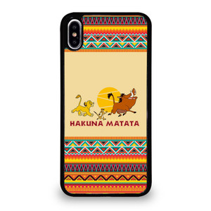 HAKUNA MATATA LION KING AZTEC 3 iPhone XS Max Case Cover
