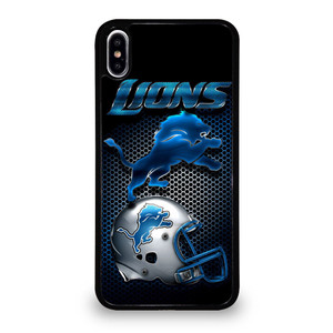 DETROIT LIONS METAL iPhone XS Max Case Cover