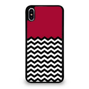 COLOR BLOCK DARK RED CHEVRON iPhone XS Max Case Cover COLOR BLOCK DARK RED CHEVRON iPhone XS Max Case Cover