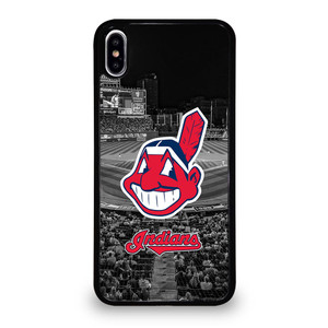 CLEVELAND INDIANS MLB ICON iPhone XS Max Case Cover CLEVELAND INDIANS MLB ICON iPhone XS Max Case Cover