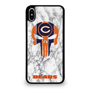 CHICAGO BEARS PUNISHER SKULL iPhone XS Max Case Cover CHICAGO BEARS PUNISHER SKULL iPhone XS Max Case Cover
