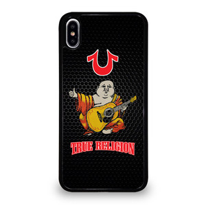 BIG BUDDHA TRUE RELIGION METAL LOGO iPhone XS Max Case Cover