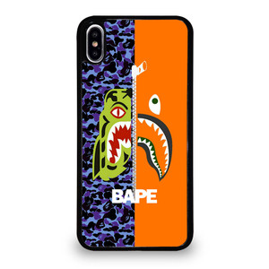 BAPE CAMO SHARK ZIPPER iPhone XS Max Case Cover