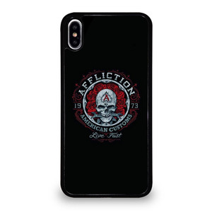 AFFLICTION SKULL ROSE iPhone XS Max Case Cover