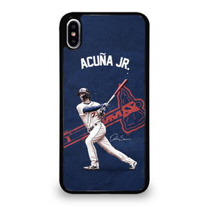 ACUNA JR ATLANTA BRAVES iPhone XS Max Case Cover ACUNA JR ATLANTA BRAVES iPhone XS Max Case Cover
