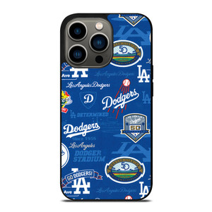 LOS ANGELES DODGERS LOGO COLLAGE iPhone 13 Pro Case Cover