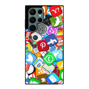SOCIAL MEDIA LOGO Samsung Galaxy S22 Ultra Case Cover SOCIAL MEDIA LOGO Samsung Galaxy S22 Ultra Case Cover