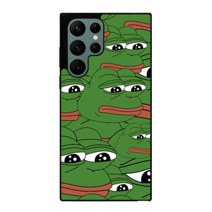 PEPE THE SMUG FROG PATTERN Samsung Galaxy S22 Ultra Case Cover PEPE THE SMUG FROG PATTERN Samsung Galaxy S22 Ultra Case Cover