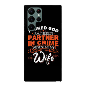 PARTNER IN CRIME WIFE Samsung Galaxy S22 Ultra Case Cover PARTNER IN CRIME WIFE Samsung Galaxy S22 Ultra Case Cover