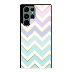 OMBRE PASTEL CHEVRON PATTERN Samsung Galaxy S22 Ultra Case Cover