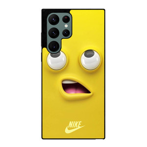 NIKE YELLOW SMILE EMOTICON Samsung Galaxy S22 Ultra Case Cover