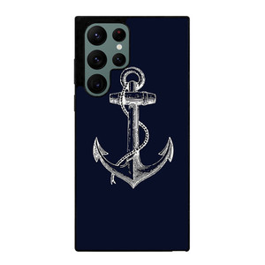 NAUTICAL ANCHOR NAVY BLUE Samsung Galaxy S22 Ultra Case Cover NAUTICAL ANCHOR NAVY BLUE Samsung Galaxy S22 Ultra Case Cover