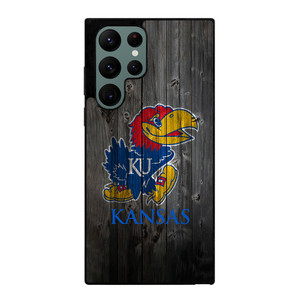 KANSAS JAYHAWKS WOODEN LOGO Samsung Galaxy S22 Ultra Case Cover