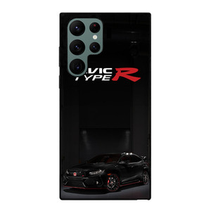 HONDA CIVIC BLACK CAR Samsung Galaxy S22 Ultra Case Cover