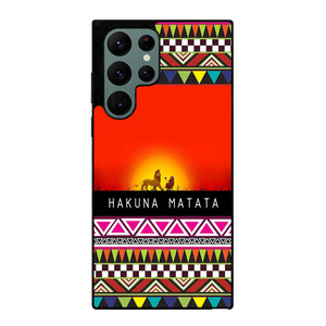 HAKUNA MATATA LION KING AZTEC 2 Samsung Galaxy S22 Ultra Case Cover