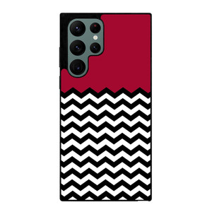 COLOR BLOCK DARK RED CHEVRON Samsung Galaxy S22 Ultra Case Cover COLOR BLOCK DARK RED CHEVRON Samsung Galaxy S22 Ultra Case Cover