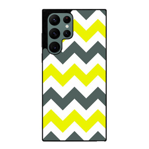 CHEVRON PATTERN YELLOW AND GREY Samsung Galaxy S22 Ultra Case Cover CHEVRON PATTERN YELLOW AND GREY Samsung Galaxy S22 Ultra Case Cover