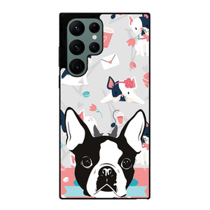 BOSTON TERRIER DOG 3 Samsung Galaxy S22 Ultra Case Cover