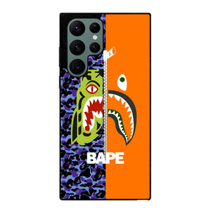 BAPE CAMO SHARK ZIPPER Samsung Galaxy S22 Ultra Case Cover BAPE CAMO SHARK ZIPPER Samsung Galaxy S22 Ultra Case Cover