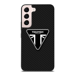 TRIUMPH MOTORCYCLE CARBON LOGO Samsung Galaxy S22 Plus Case Cover