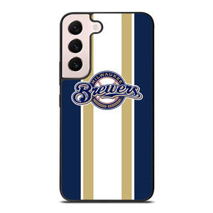 MILWAUKEE BREWERS STRIPE Samsung Galaxy S22 Plus Case Cover MILWAUKEE BREWERS STRIPE Samsung Galaxy S22 Plus Case Cover
