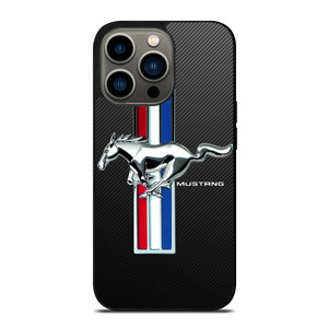 FORD MUSTANG GT LOGO CARBON iPhone 13 Pro Case Cover