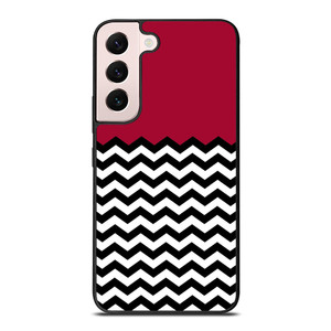 COLOR BLOCK DARK RED CHEVRON Samsung Galaxy S22 Plus Case Cover
