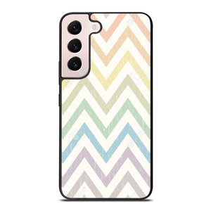 CHEVRON PATTERN RAINBOW COLOR Samsung Galaxy S22 Plus Case Cover