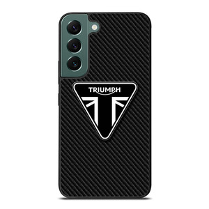 TRIUMPH MOTORCYCLE CARBON LOGO Samsung Galaxy S22 Case Cover