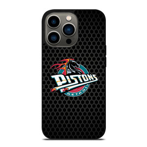 DETROIT PISTONS METAL LOGO iPhone 13 Pro Case Cover