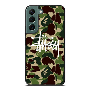 STUSSY BAPE CAMO Samsung Galaxy S22 Case Cover STUSSY BAPE CAMO Samsung Galaxy S22 Case Cover
