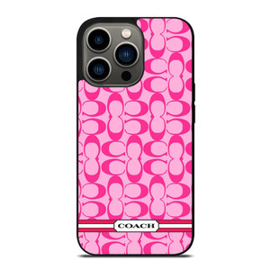 COACH PINK NEW LOGO iPhone 13 Pro Case Cover