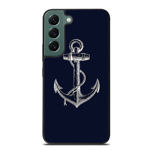 NAUTICAL ANCHOR NAVY BLUE Samsung Galaxy S22 Case Cover NAUTICAL ANCHOR NAVY BLUE Samsung Galaxy S22 Case Cover