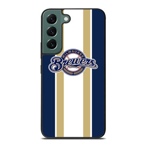MILWAUKEE BREWERS STRIPE Samsung Galaxy S22 Case Cover MILWAUKEE BREWERS STRIPE Samsung Galaxy S22 Case Cover