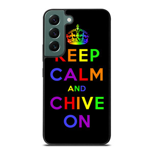 KEEP CALM AND CHIVE ON 1 Samsung Galaxy S22 Case Cover KEEP CALM AND CHIVE ON 1 Samsung Galaxy S22 Case Cover