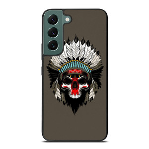 INDIAN FEATHER SKULL Samsung Galaxy S22 Case Cover